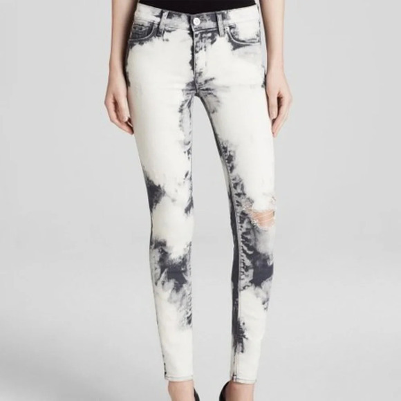 Hudson Distressed Acid Wash Mid Rise Nico Denim NWT - Picture 1 of 8